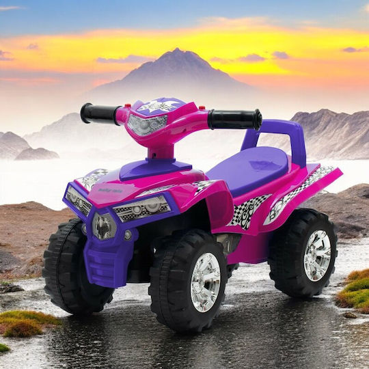 BabyMix Quad Lauflernhilfe Weiterfahren für 12+ Monate mit Geräuschen Fuchsie