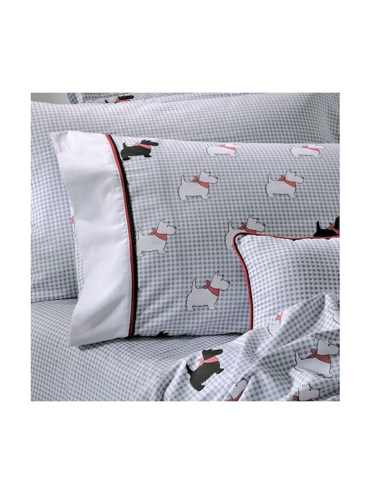 Down Town Home Kids Duvet Single Gray 170x240cm