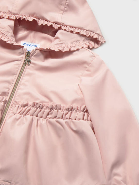Kinderjacken & Winterjacken Lässig Kapuzen-Rosa