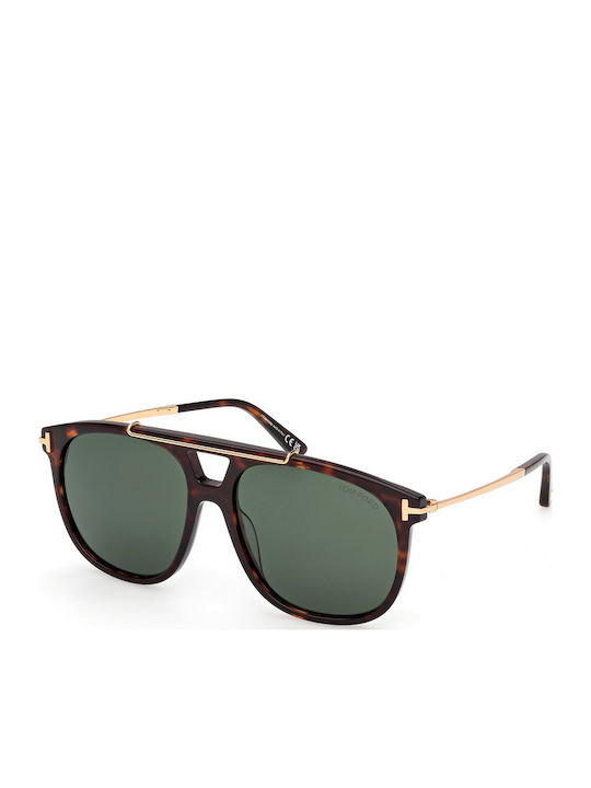 Tom Ford Ochelari de Soare Maro cu Ramă din Plastic Tom Ford Ochelari de Soare Maro cu Ramă din Plastic