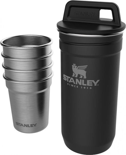 Stanley Set De 4 Pahare De Camping Mat Negru 60ml