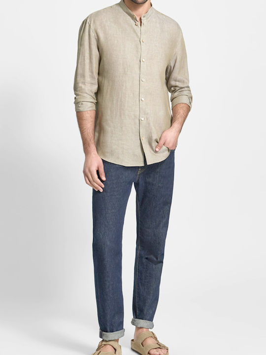 Emporio Armani Long Sleeve Shirt Beige Medio Melange