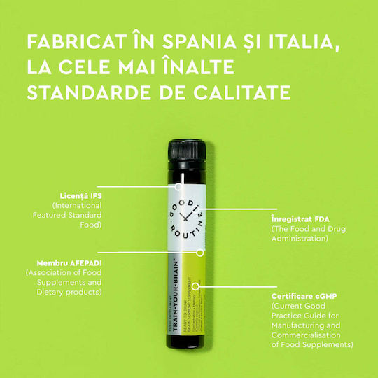 Train Your Brain Supliment Pentru Memorie și Concentrare 9 x 25ml