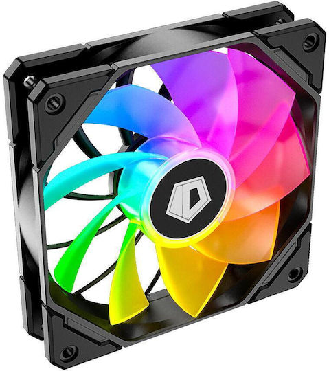 ID-Cooling Ventilator Pentru Carcasă TF-12025 Pro Lamă Inversată (1800rpm / 82.5cfm) cu Iluminare ARGB