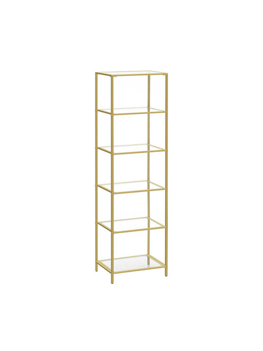 Bibliotecă Auriu 30x40x177.3 cm