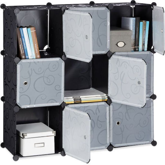 Bibliotecă Neagră 95.5x95.5x32cm Bibliotecă Neagră 95.5x95.5x32cm