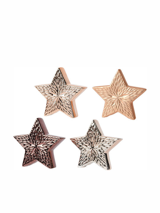Beauty Home Plastic Christmas Decorative Star 11x2.9x12cm Orange
