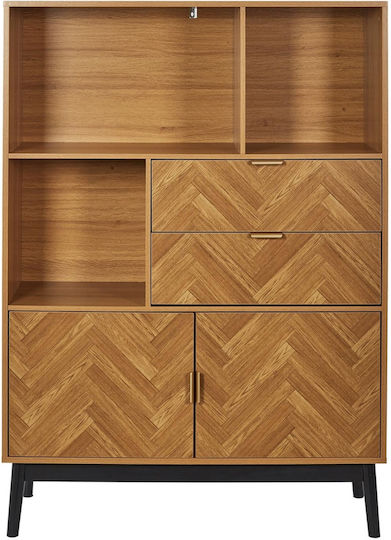 Βιβλιοθήκη Felix Μπεζ 100x35x140εκ. Βιβλιοθήκη Felix Μπεζ 100x35x140εκ.