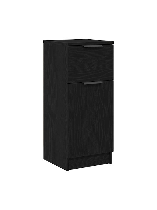 Ντουλάπι Σαλονιού από Ξύλο Μαύρο Δρυς 30x30x70cm
