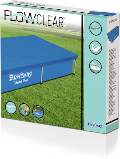 Bestway Rectangular Pool Cover Flowclear 221x150cm 1pcs