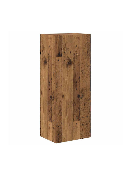 Wall Living Room Cabinet made of Particle Board Old Wood 40.5x30x102cm