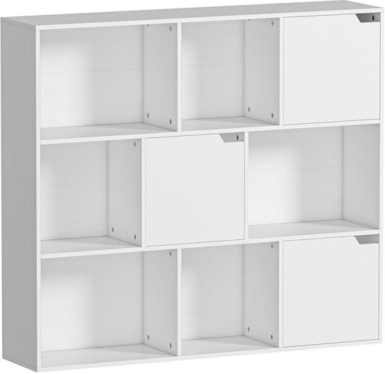 Βιβλιοθήκη Λευκό 106x24x95εκ. Βιβλιοθήκη Λευκό 106x24x95εκ.