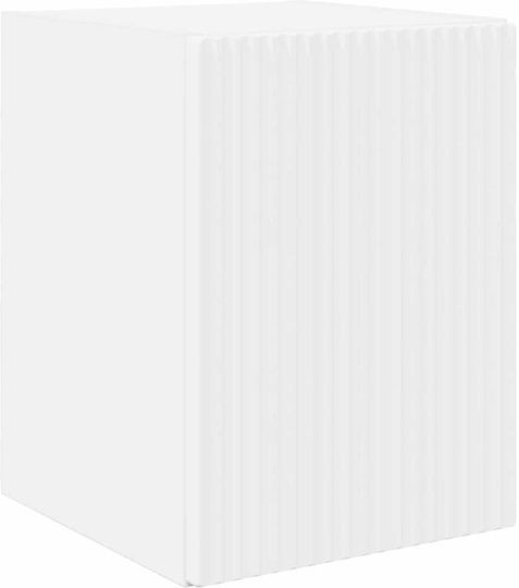 Wall Mounted Living Room Cabinet Made of Particle Board White 30x31x40cm