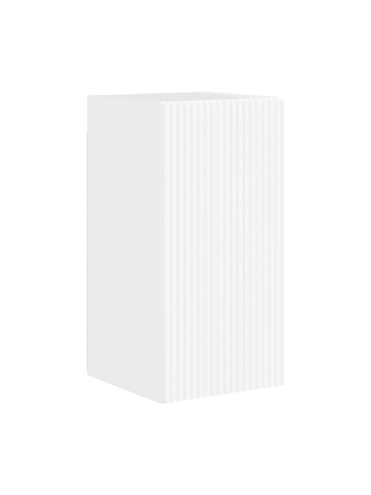 Wall Living Room Cabinet made of Particle Board Bright White 30x31x60cm