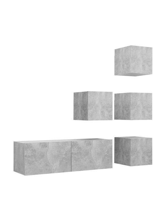 Wand-Kremlast Noutlapi Salonio apó Moiorosanída Grí 100x30x30cm