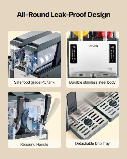 Vevor Vevor Slushy-Maschine 4lt