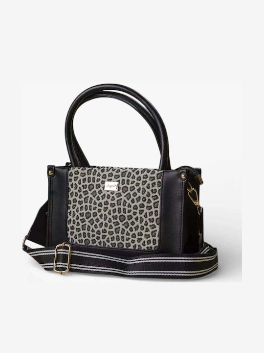 Stoff Damen Handtasche Silber