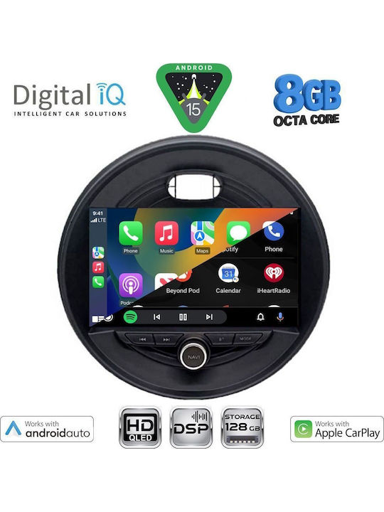 Digital IQ Auto-Audiosystem für Mini Cooper / Clubman / Straßenkreuzer / Landsmann 2014-2019 mit Touchscreen 9"