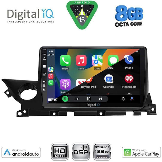Digital IQ Car Audio System for Mazda 6 2021+ with Touch Screen 9 inches DIGITAL IQ BXF 7379B CPAA Bluetooth USB Wi-Fi GPS Apple CarPlay Android Auto