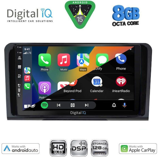 Digital IQ Car Audio System for Mercedes-Benz ML / GL Class 2005-2011 Bluetooth USB WiFi GPS Apple CarPlay Android Auto with 9" Touch Screen