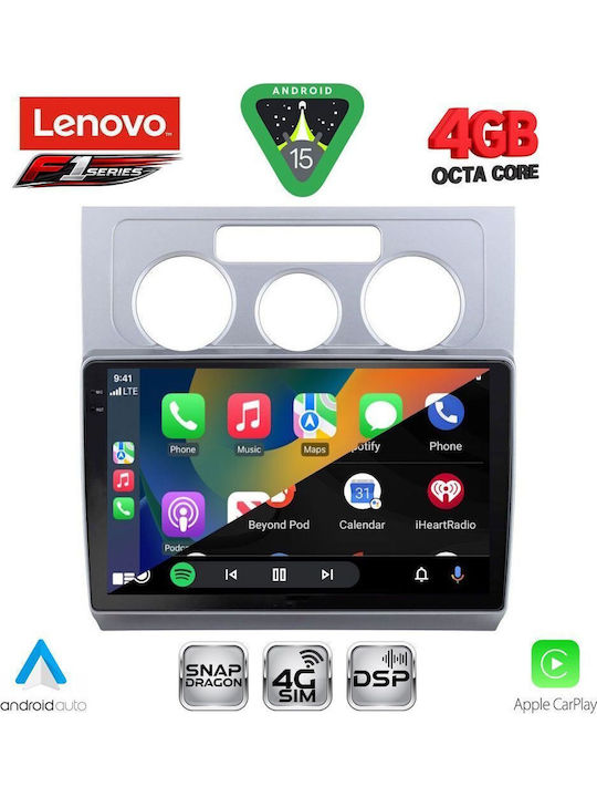 Lenovo Car Audio System for Volkswagen Touran 2003-2010 with A/C Bluetooth USB Wi-Fi GPS Apple CarPlay Android Auto with 10" Touch Screen LENOVO SSQ 9767 CPA A/C