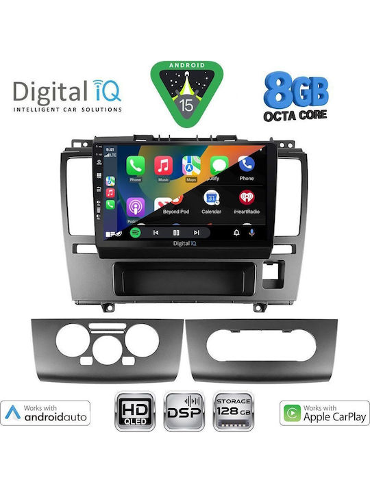 Digital IQ Car Audio System for Nissan Tiida 2004-2013 Bluetooth USB WiFi GPS Apple CarPlay Android Auto with 9" Touch Screen
