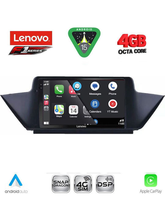 Lenovo Car Audio System for BMW X1 2009-2015 (Bluetooth/USB/WiFi/GPS/Apple CarPlay/Android Auto) with 10" Touch Screen