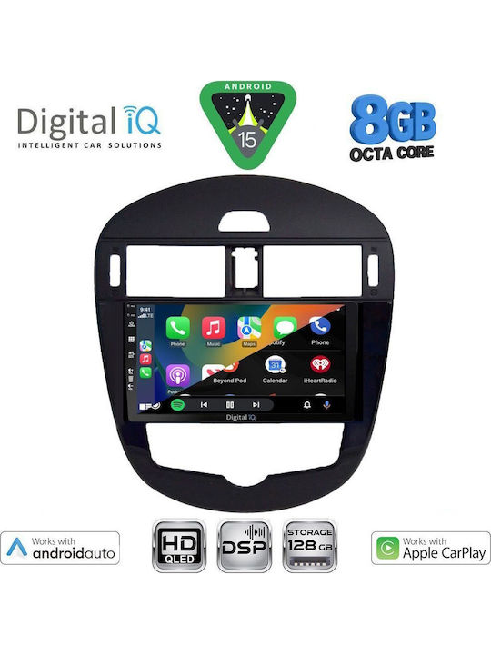 Digital IQ Car Audio System for Nissan Pulsar 2014-2020 with Clima (Bluetooth/USB/WiFi/GPS/Apple CarPlay/Android Auto) with 9" Touch Screen