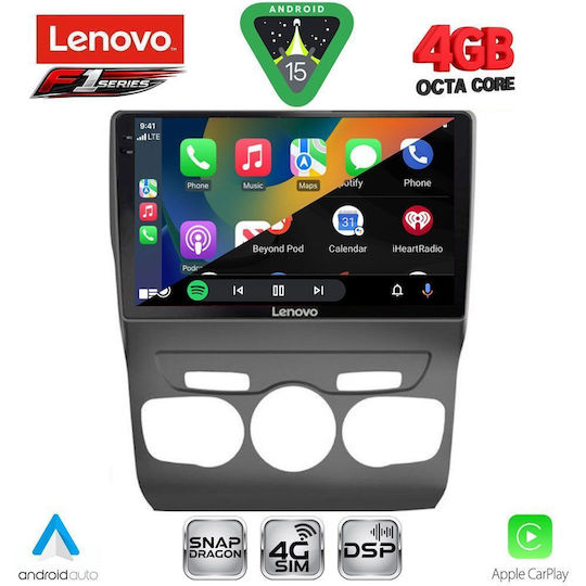 Lenovo Car Audio System for Citroen C4 / DS4 2011-2018 Bluetooth USB WiFi GPS Apple CarPlay Android Auto with 10" Touch Screen