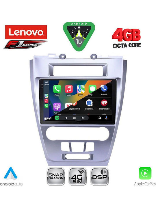 Lenovo Car Audio System for Ford Fusion 2012-2017 Bluetooth USB WiFi GPS Apple CarPlay Android Auto with 10" Touch Screen