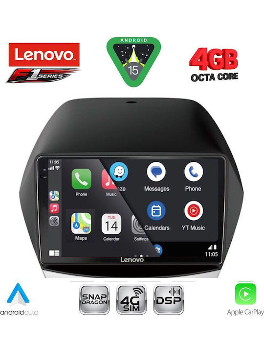 Lenovo Car Audio System for Hyundai iX35 2010-2015 Bluetooth USB WiFi GPS Apple CarPlay Android Auto with 10" Touch Screen