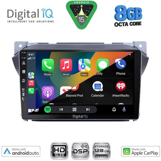 Digital IQ Ηχοσύστημα Αυτοκινήτου για Suzuki Alto Nissan Pixo 2009-2014 (Bluetooth/USB/WiFi/GPS/Apple-Carplay/Android-Auto) με Οθόνη Αφής 9"