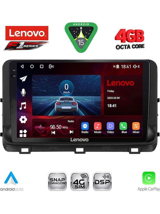 Lenovo Car Audio System for Kia Ceed / XCeed 2018-2022 (Bluetooth/USB/WiFi/GPS/Apple CarPlay/Android Auto) with 10" Touch Screen