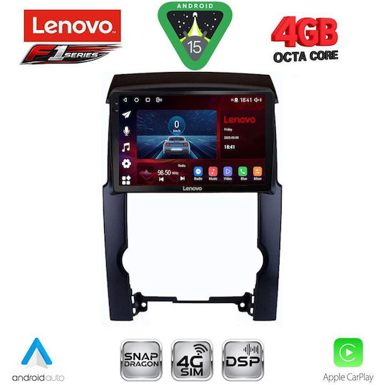 Lenovo Car Audio System for Kia Sorento 2009-2014 (Bluetooth/USB/WiFi/GPS/Apple CarPlay/Android Auto) with 10" Touch Screen