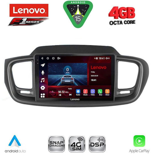 Lenovo Car Audio System for Kia Sorento 2014-2020 Bluetooth USB WiFi GPS Apple CarPlay Android Auto with 10" Touch Screen