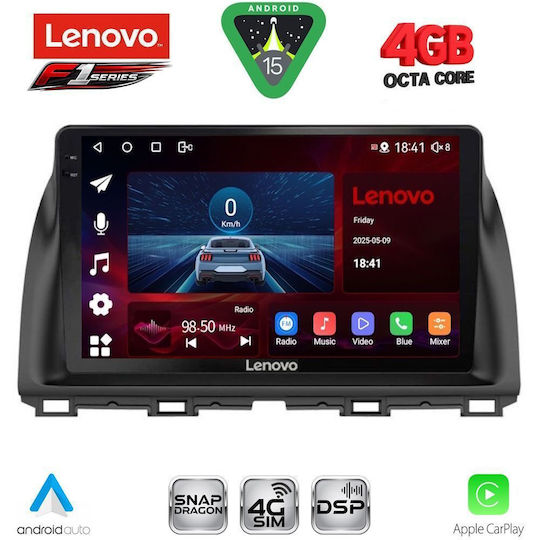 Lenovo Ηχοσύστημα Αυτοκινήτου για Mazda CX-5 2013-2017 (Bluetooth/USB/WiFi/GPS/Apple-Carplay/Android-Auto) με Οθόνη Αφής 10"