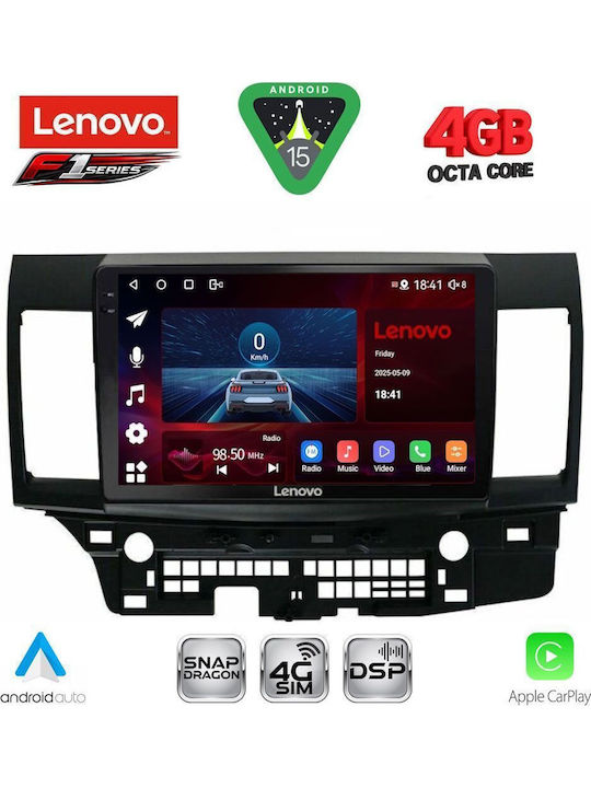 Lenovo Car Audio System for Mitsubishi Lancer 2008-2017 Bluetooth USB WiFi GPS Apple CarPlay Android Auto with 10" Touch Screen