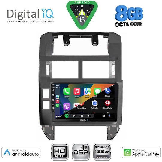 Digital IQ Car Audio System for Volkswagen Polo 2002-2009 Bluetooth USB WiFi GPS Apple CarPlay Android Auto with 9" Touch Screen