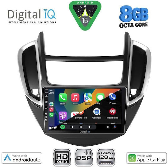 Digital IQ Ηχοσύστημα Αυτοκινήτου για Chevrolet Trax 2014-2022 (Bluetooth/USB/WiFi/GPS/Apple-Carplay/Android-Auto) με Οθόνη Αφής 9"