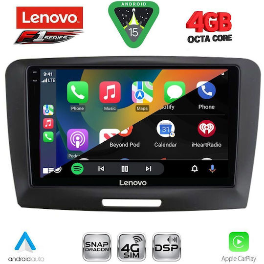Lenovo Ηχοσύστημα Αυτοκινήτου για Skoda Superb 2008-2015 (Bluetooth/USB/WiFi/GPS/Apple-Carplay/Android-Auto) με Οθόνη Αφής 9"