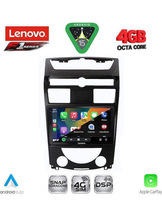 Lenovo Car Audio System for Ssangyong Rexton 2006-2015 (Bluetooth/USB/WiFi/GPS/Apple CarPlay/Android Auto) with 10" Touch Screen
