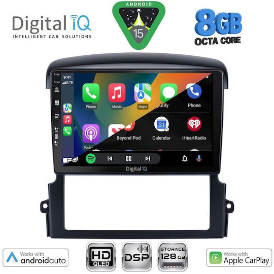 Digital IQ Car Audio System for Kia Sorento 2006-2009 (Bluetooth/USB/WiFi/GPS/Apple CarPlay/Android Auto) with 9" Touch Screen