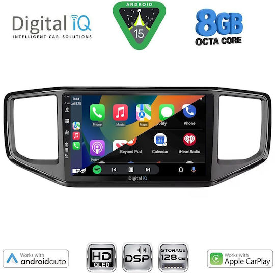 Digital IQ Ηχοσύστημα Αυτοκινήτου για Volkswagen Amarok 2017-2022 (Bluetooth/USB/WiFi/GPS/Apple-Carplay/Android-Auto) με Οθόνη Αφής 9"