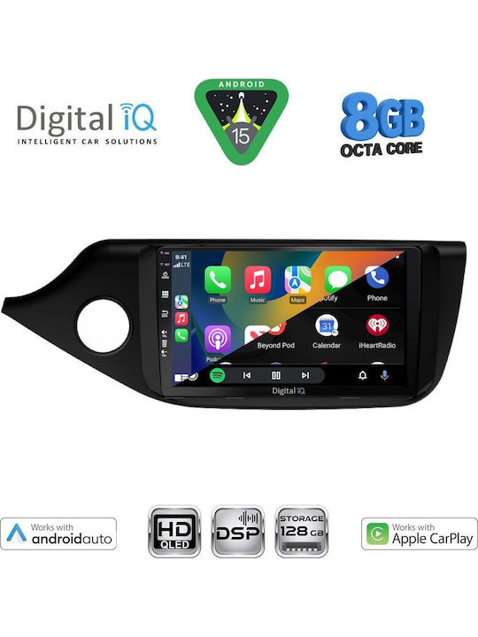 Digital IQ Car Audio System for Kia Ceed 2012-2018 Bluetooth USB WiFi GPS Apple CarPlay Android Auto with 9" Touch Screen