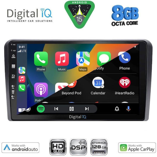 Digital IQ Ηχοσύστημα Αυτοκινήτου για Mitsubishi Outlander 2001-2005 (Bluetooth/USB/WiFi/GPS/Apple-Carplay/Android-Auto) με Οθόνη Αφής 9"