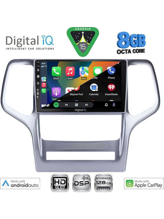 Digital IQ Car Audio System for Jeep Grand Cherokee 2011-2014 (Bluetooth/USB/WiFi/GPS/Apple CarPlay/Android Auto) with 9" Touch Screen