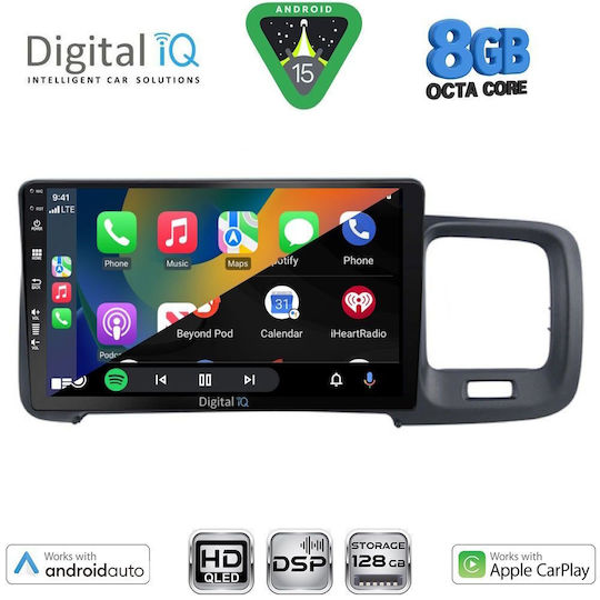 Digital IQ Ηχοσύστημα Αυτοκινήτου για Volvo S60 2010-2018 (Bluetooth/USB/WiFi/GPS/Apple-Carplay/Android-Auto) με Οθόνη Αφής 9"