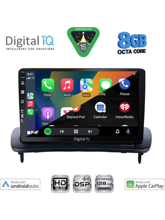 Digital IQ Car Audio System for Volvo C30 / S40 2004-2013 (Bluetooth/USB/WiFi/GPS/Apple CarPlay/Android Auto) with 9" Touch Screen
