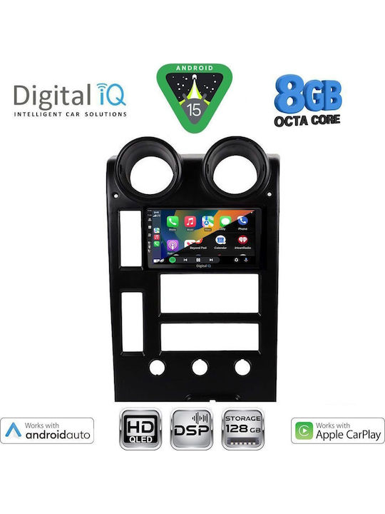 Digital IQ Car Audio System Hummer H2 2001-2007 Bluetooth USB WiFi GPS Apple CarPlay Android Auto with 9" Touch Screen