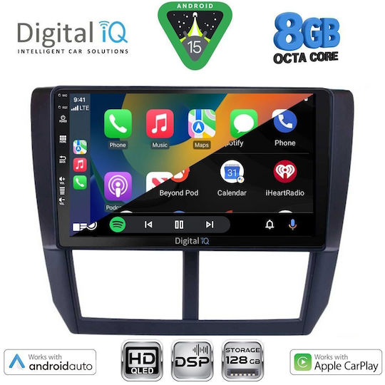 Digital IQ Ηχοσύστημα Αυτοκινήτου για Subaru Forester / Impreza 2008-2013 (Bluetooth/USB/WiFi/GPS/Apple-Carplay/Android-Auto) με Οθόνη Αφής 9"